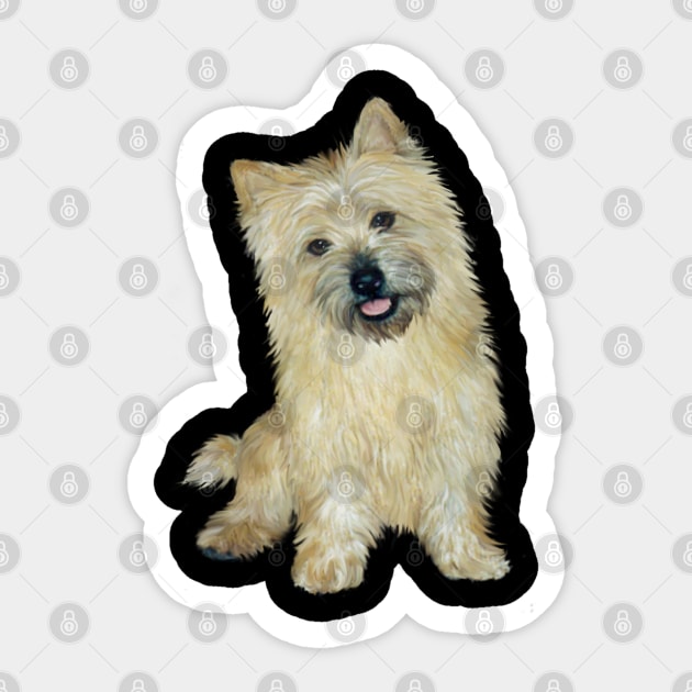 Wheaten Cairn Terrier - Just the Dog Sticker by Dogs Galore and More